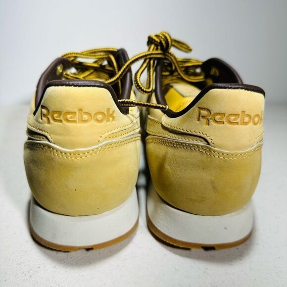Unisex Reebok CLASSIC LEATHER Wheat Trainer Wheat/Dark Brown M49995 Sz8 - Picture 5 of 7